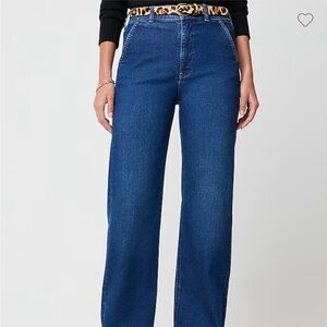 J. Crew Dark Blue Wide Leg Jeans